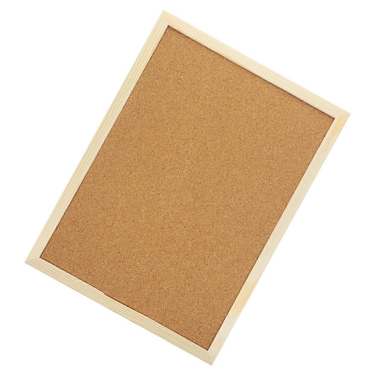 1 Cork Pinboard Wooden Frame Memo Board for Office and Home Decorative Memo Board for Photos and Memories Easy to Hang Versatile Wall Decoration Brown
