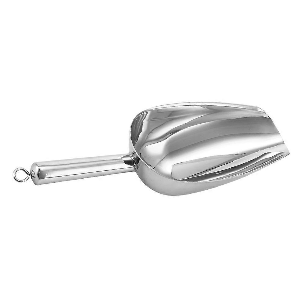 Stainless Steel Multi Use Scoop for Ice Cubes, Coffee Beans, Grains, and Pet Food – Ergonomic Design, Polished Smooth Surface for Kitchen, Bar, and