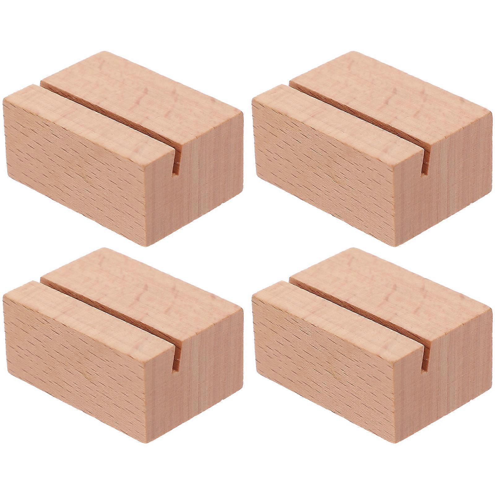 Desk Card Holder Name Place Card Holder Holder Rustic Style 4Set