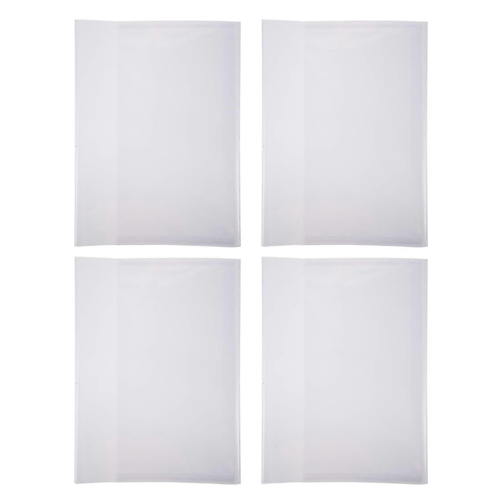 Kunststoff Buchhüllen 20 Stück Selbstklebend Transparent Buchschutz Hüllen für A4 Bücher und Dokumente