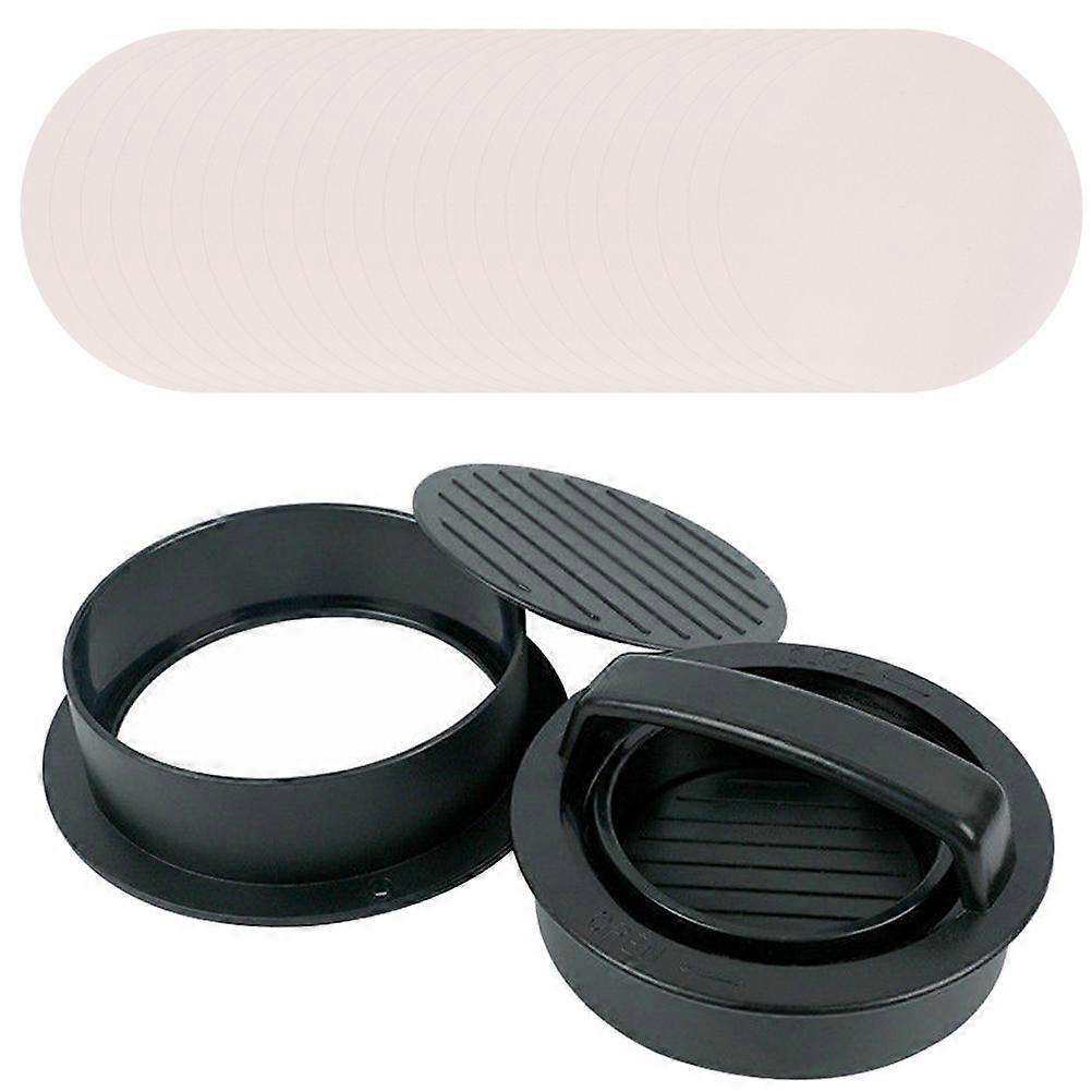 Hamburger Press Set Practical Burger Making Tool for Home Cooking Black 12.5X12.5CM Meat Pressing 1Set