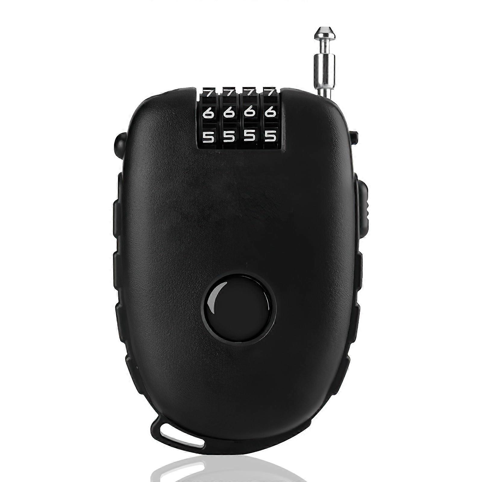Helmet Lock With Combination Code Compact 70 Cm Cable Lock For Bicycle Scooter Pram Luggage E-Bike Motorcycle Portable