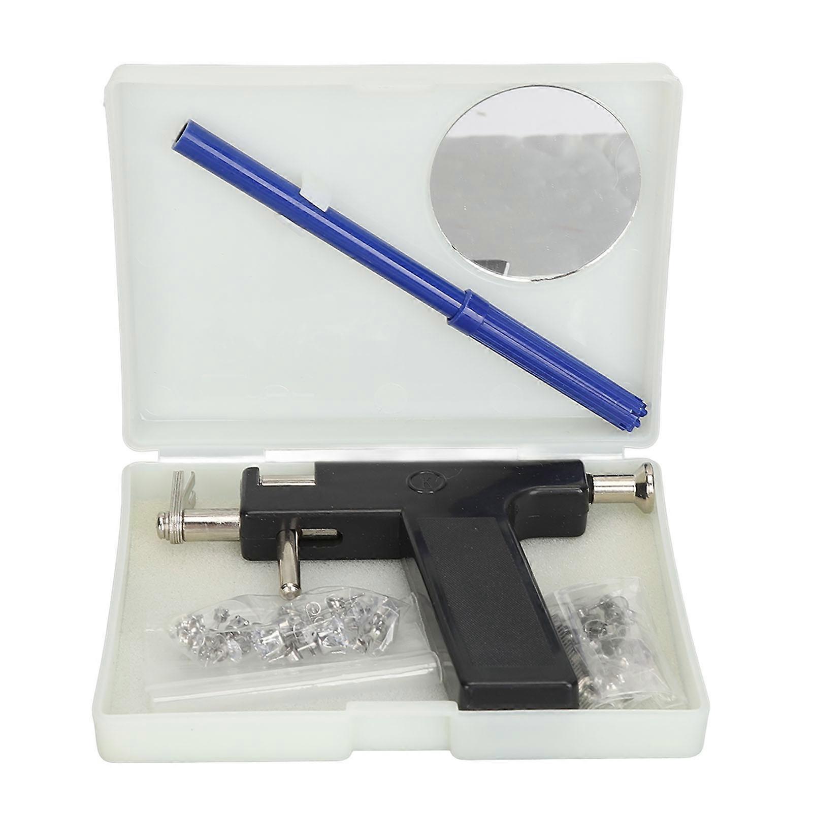 Ear Piercing Tool Professional Nose Lip Navel Piercing Machine with Titanium Steel Stud Earrings for Salon Home