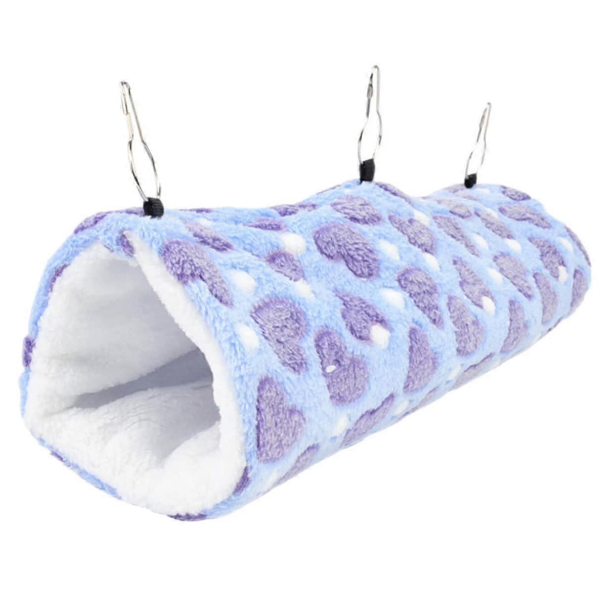 Plush tunnel, hanging nest, sugar glider pet, squirrel hammock, hanging toy for hamster, ferret, soft cotton for indoor use, chinchilla