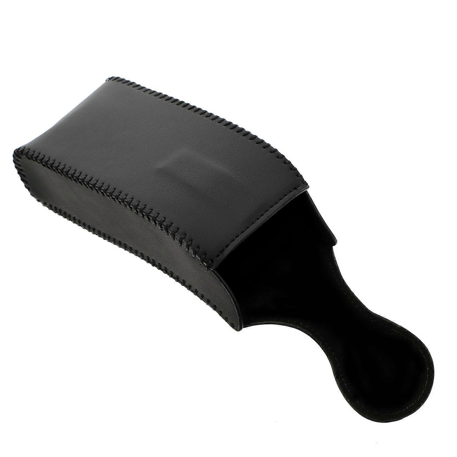 1pc Car Mounted Glasses Storage Pouch Practical Auto Sun Visor PU Box for Eyewear