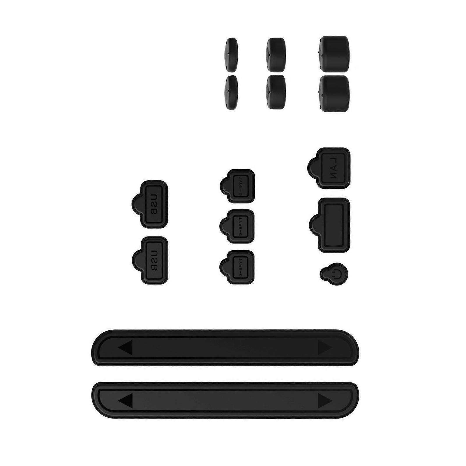 Protective Plugs Kit Includes Soft Silicone Thumbstick Caps Shock Absorption Dust Proof Caps Set Suitable for Switch2 Multicolor