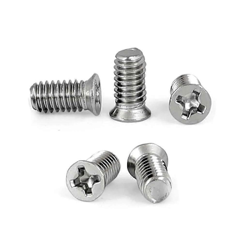 M1.6 M2 M2.5 M3 M4 304 Stainless Steel Non-Standard Flat Head Phillips Screws 50pcs, Small Head, M4x5x5.5mm