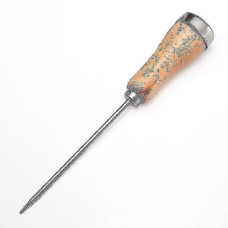 Stainless Steel Ice Pick Tool with Wooden Handle - Durable Ice Tool for Easy Shavings and Bar Use