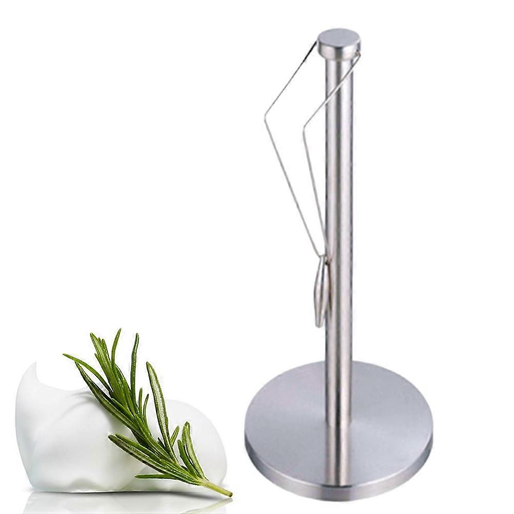 Stainless Steel Paper Towel Holder for Kitchen with AntiSlip Pads Silver 12.5 x 5.9 x 8.3 inches