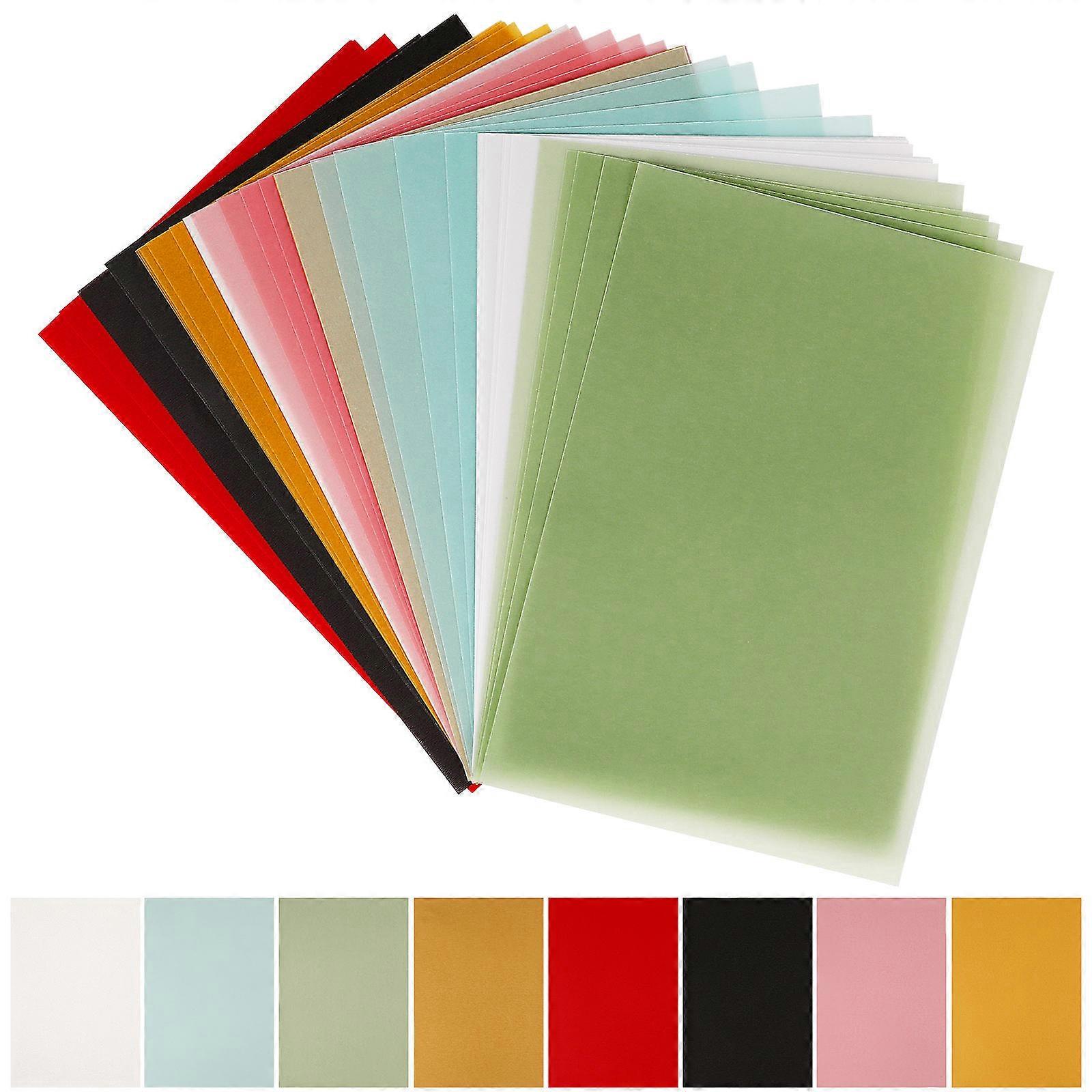 Colorful Tracing Paper 50 Sheets Durable Translucent Parchment for Art, Sketching, Calligraphy & Craft Projects