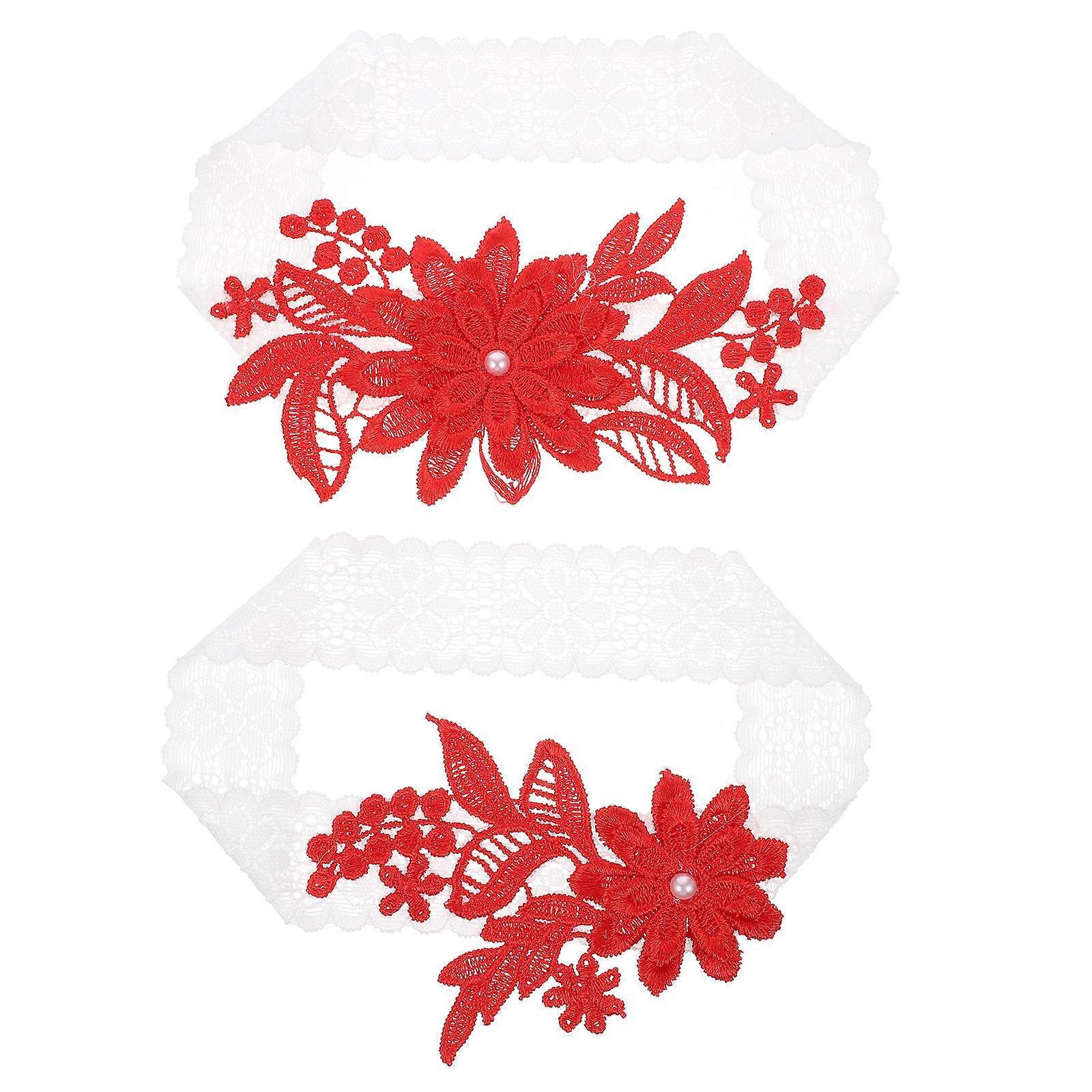 Wedding Bridal Garters Lace Accessories Bride Party Prom Thigh Circumference within 60cm 1Set
