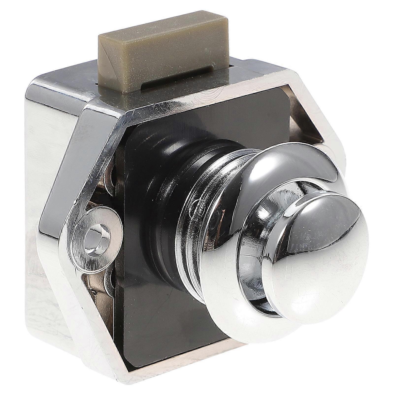 Durable Push Button Keyless Door Latch Lock for Cabinets – High Grade, Easy Installation, No Key Required for RVs, Yachts, and Mobile Homes