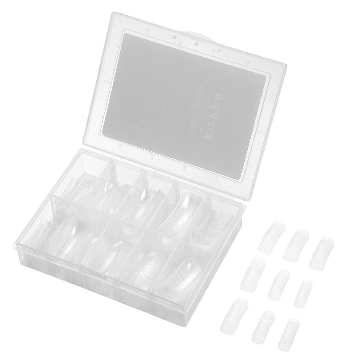 Fake Nails Kit Curved Large Rapid Extension For Females Nail Art Experts Easy To Shape 140Pack