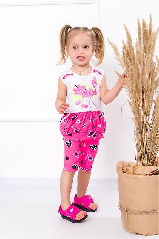 Summer Set (Girls) – Colorful Print & Elastic Waist Capri Pants, Summer,  HC 9750-002-33
