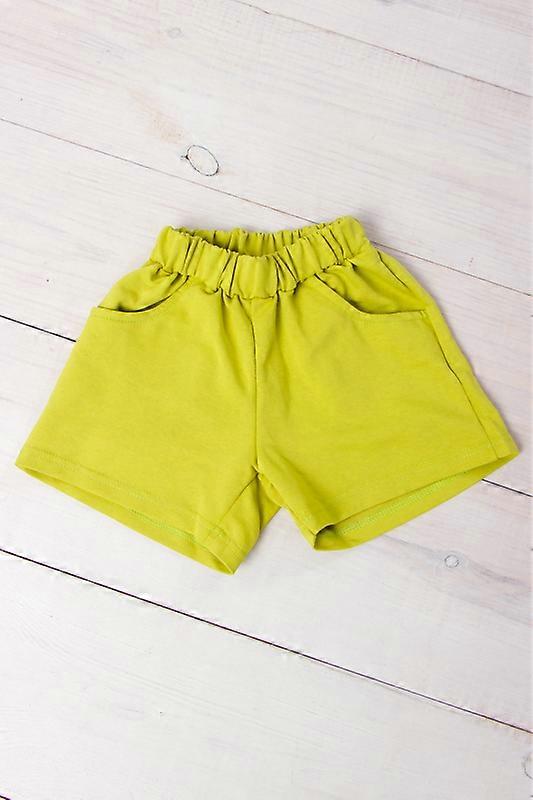 Shorts (girls) – Cotton Blend, Elastic Waist, Pockets,, Summer,  HC 6033-057-1
