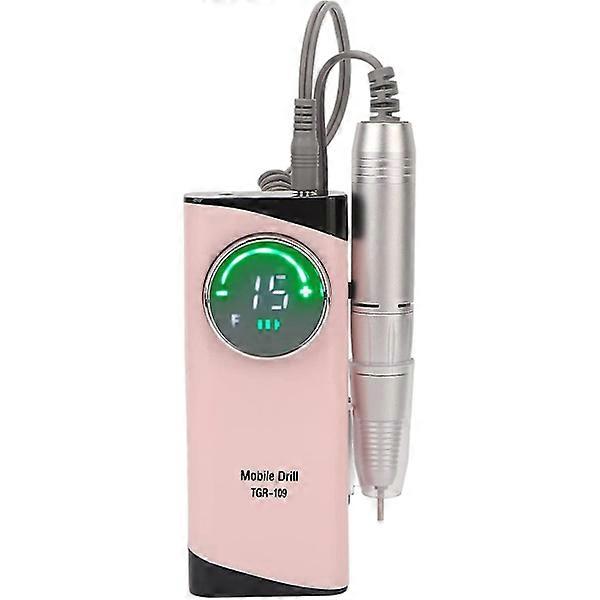 Perceuse à ongles portable, 30000 tr/min Perceuse à ongles acrylique à grande vitesse USB Rechargeable électrique E-File scamander