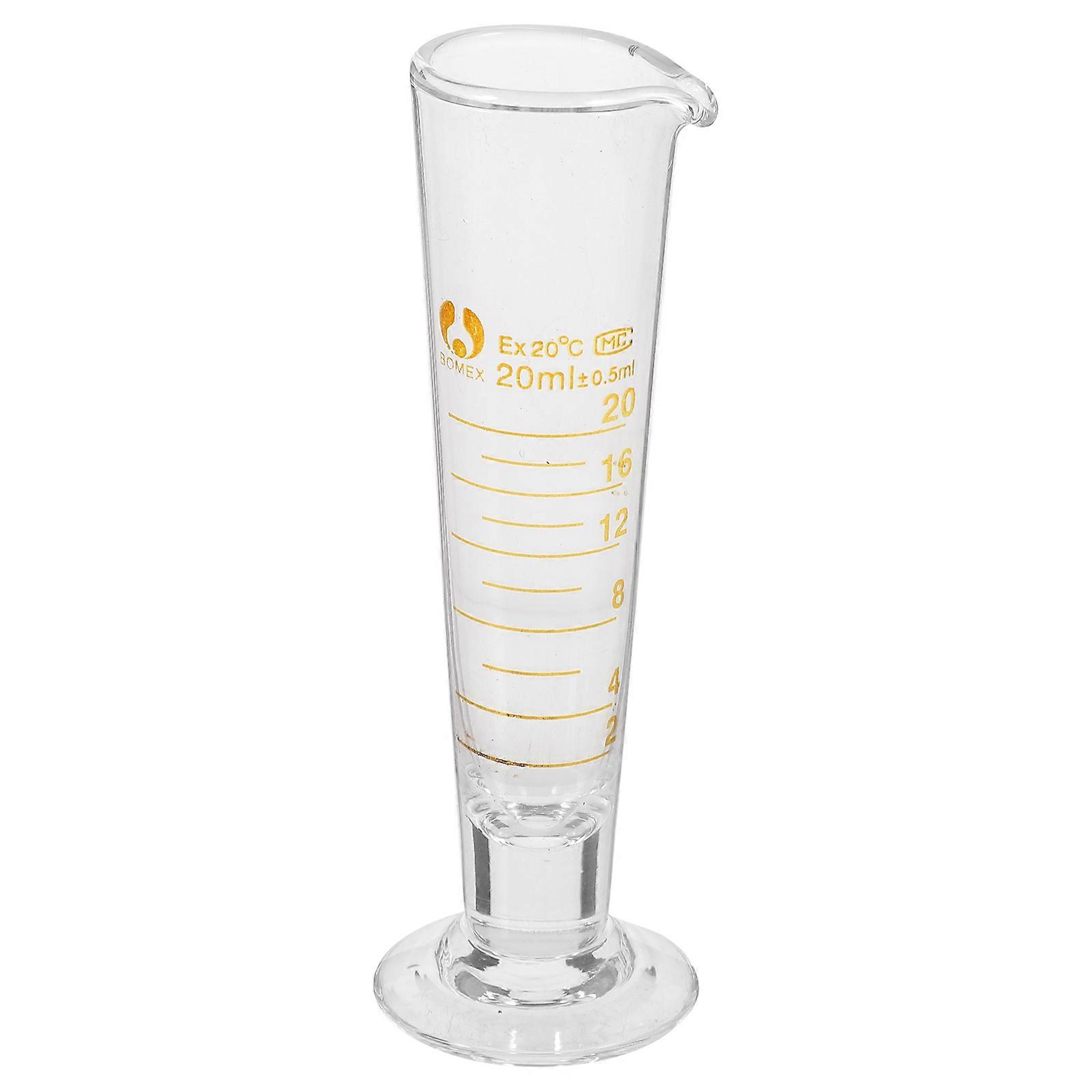 Glass Measuring Beaker Set Experiment Enthusiasts 12.50X4.00X4.00CM Reliable Measurement 1Set