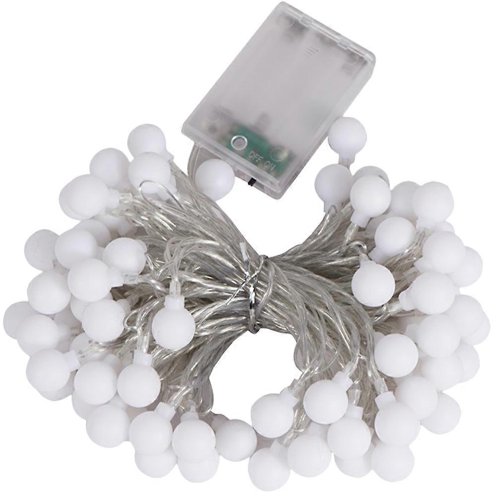 Portable Outdoor LED String Light for Camping with Wear Resistant ABS Material White