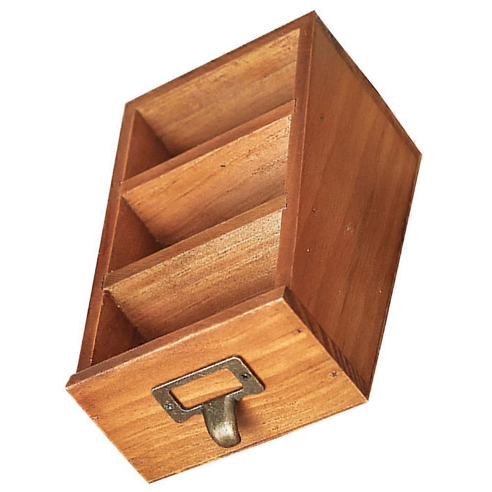 Brown Zinc Alloy Multi-Functional Storage Tray for Desk with Comfortable Touch and Sturdy Structure