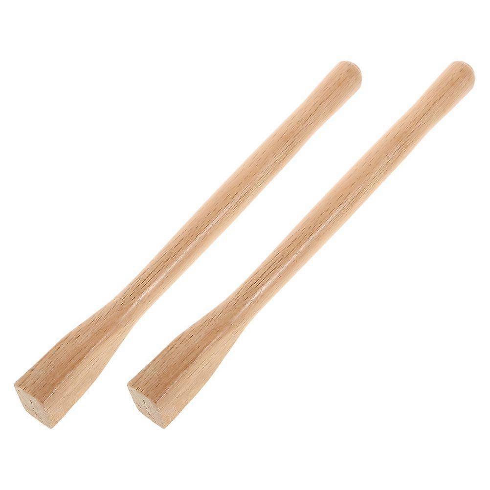 2pcs Hoe Handle Wood Hoe Handle Replacement Hoe Handle Woodworking Tool for Carpenter