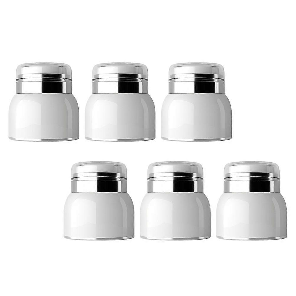 White Acrylic Cosmetic Pump Jars with Lid for Storage Practical Durable Portable 30g