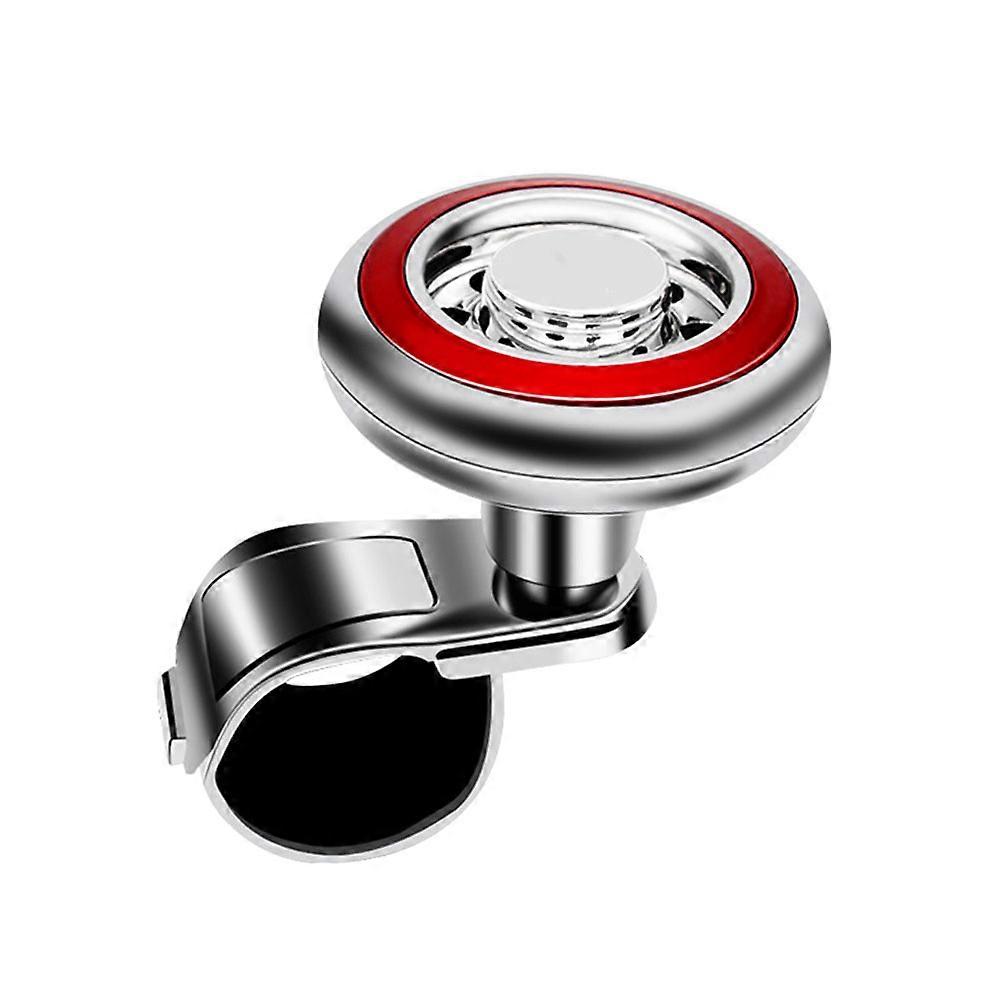 Power Metal Knob for Car Vehicle Red 6x7x6cm 360 Degrees Rotation 1Pack