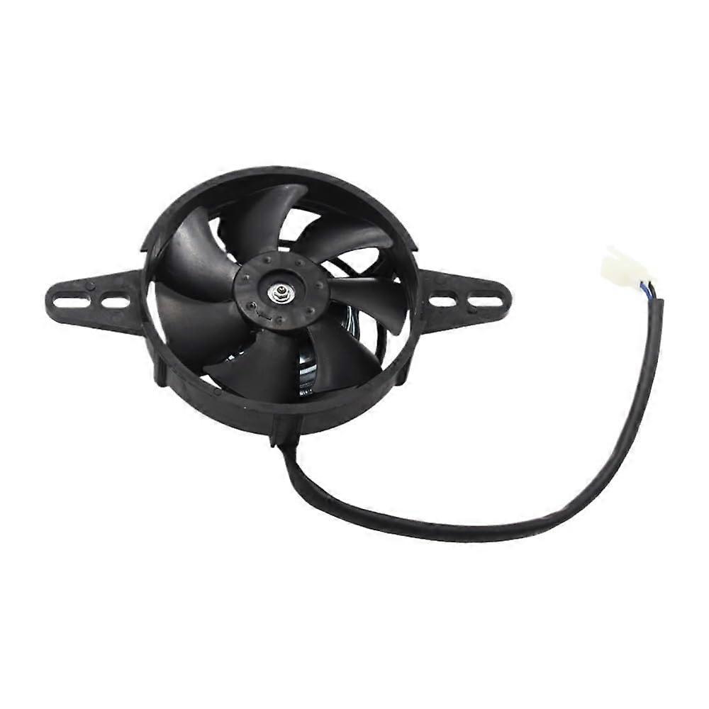 Motorcycle Radiator Fan Black 12V Cooling Fan for ATV Go Kart Buggy Compatible with Various Models