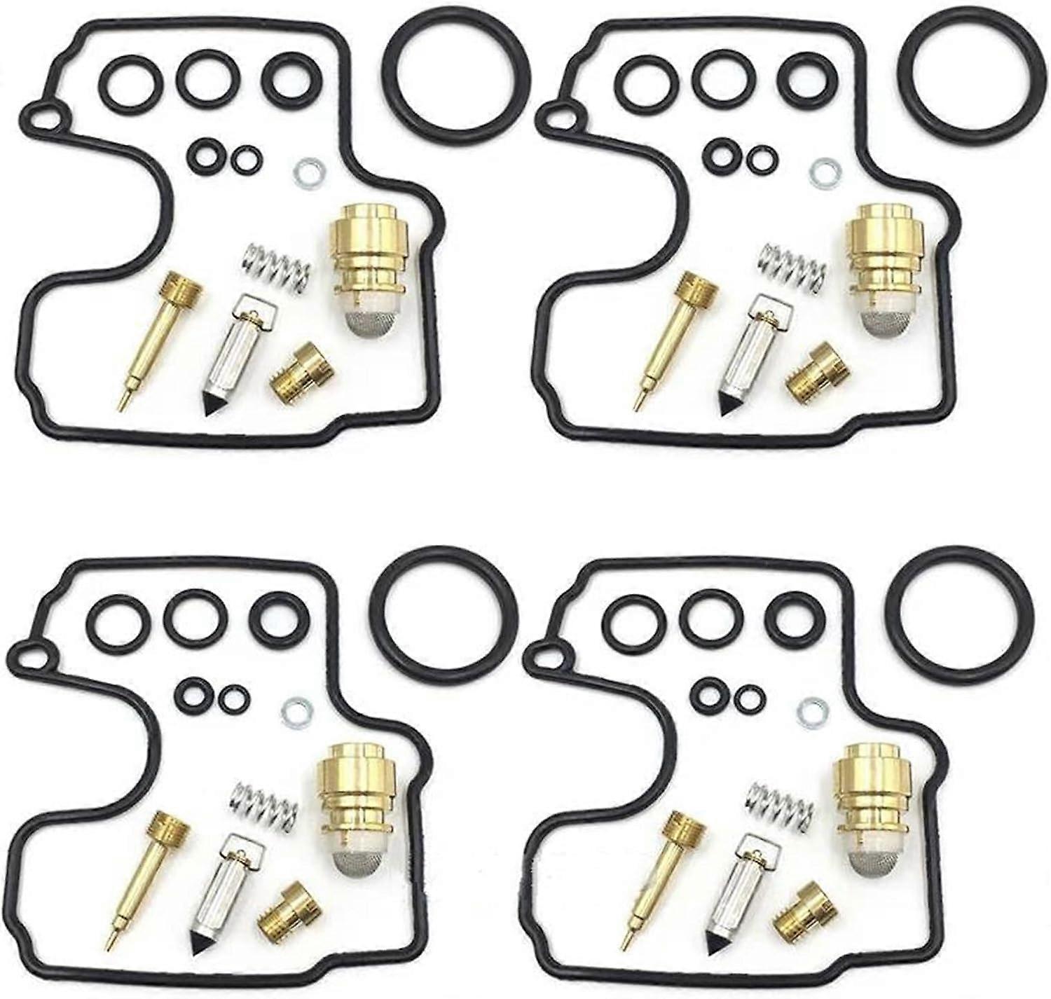 Carburetor Rebuild Set 4x Motorcycle Carburetor Carb Repair Rebuild Kit Parts For Yamaha For YZF-R1 YZF R1 ZX6R 1998 1999 2000 2001