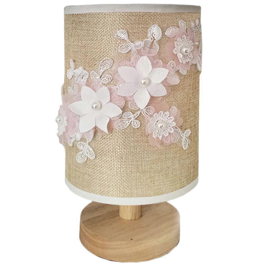 Small Table Lamps For Bedroom Usb Powered Bedroom Night Lamp Wooden Base Rectangular Shape Brightness Adjustment 1Set
