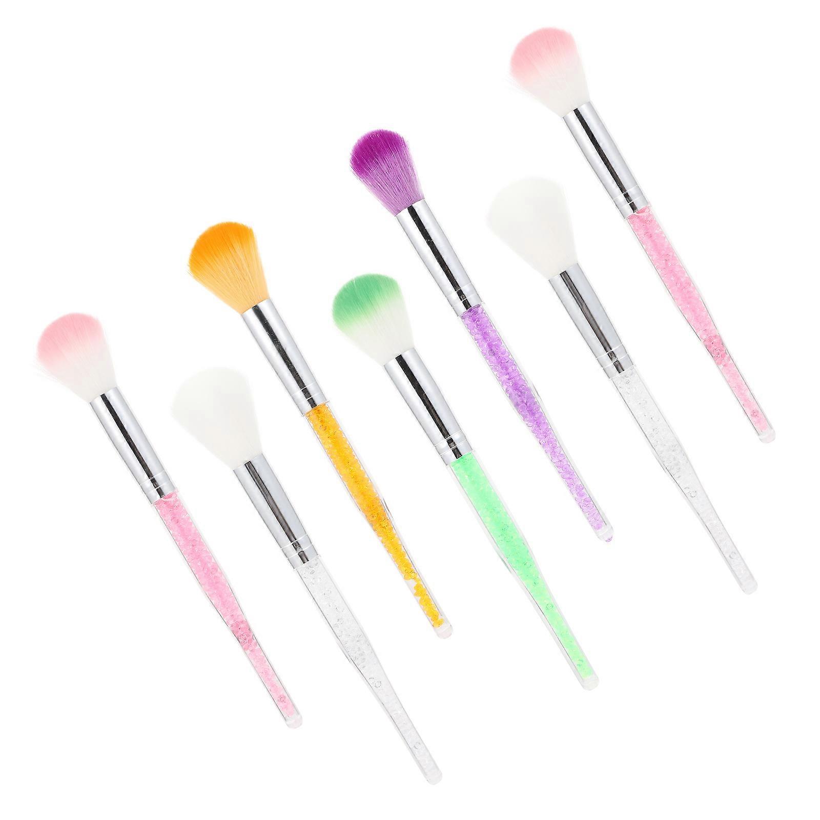 7Pcs Practical Acrylic Dust Manicure Cleaning Tools Mixed Color