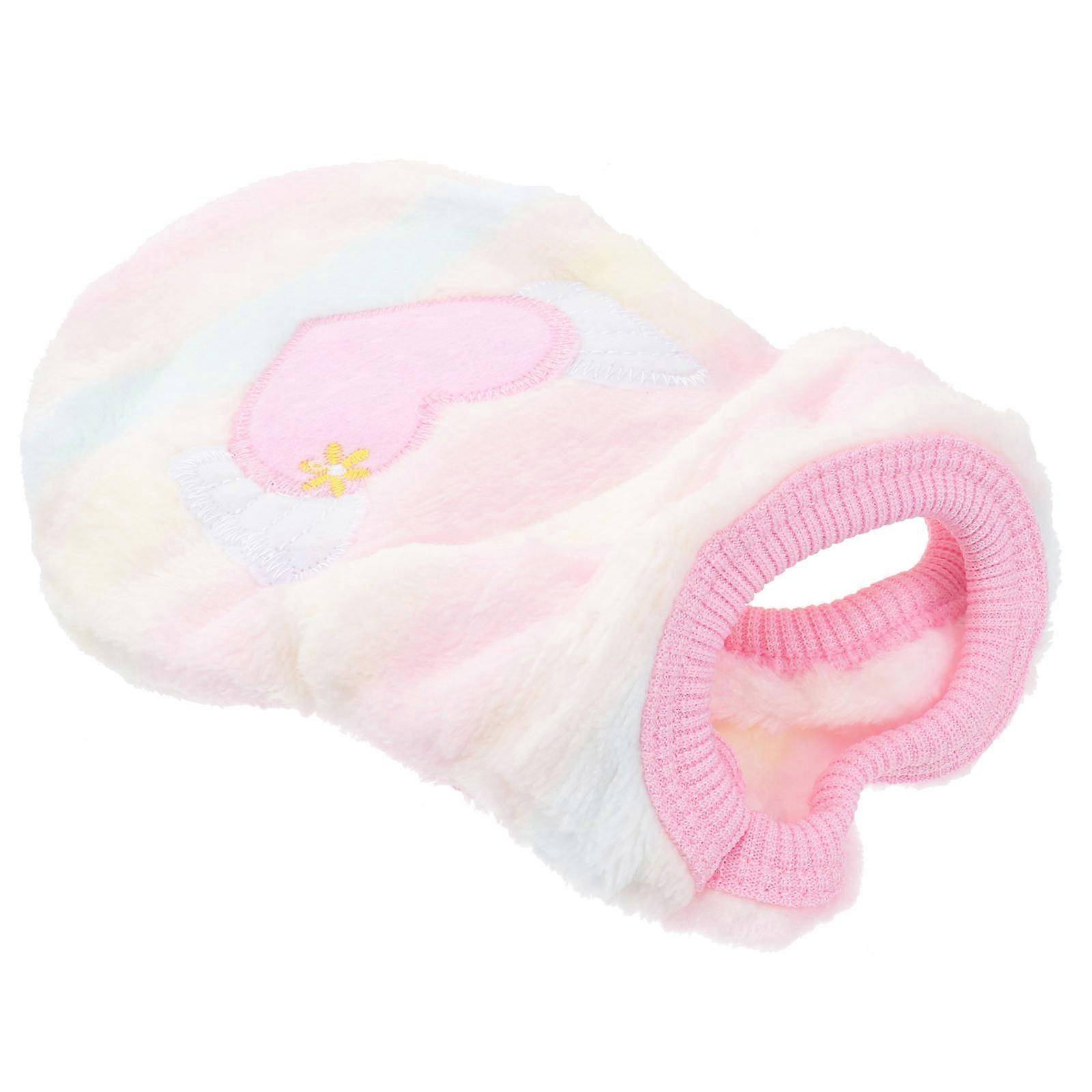 小型犬のための暖かいフランネル犬用ベスト服チワワフランス衣装普段着秋冬1パック