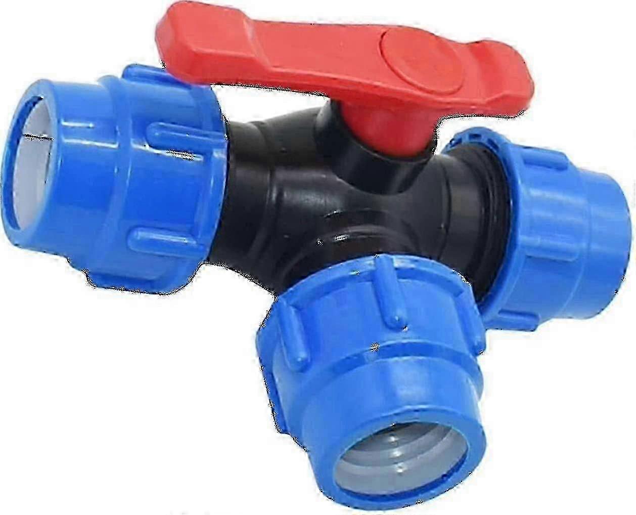Ball Valve,20/25/32/40/50/63mm Pe Pipe Quick Connect Pvc Three Way Ball Valve Quick Switch T mi