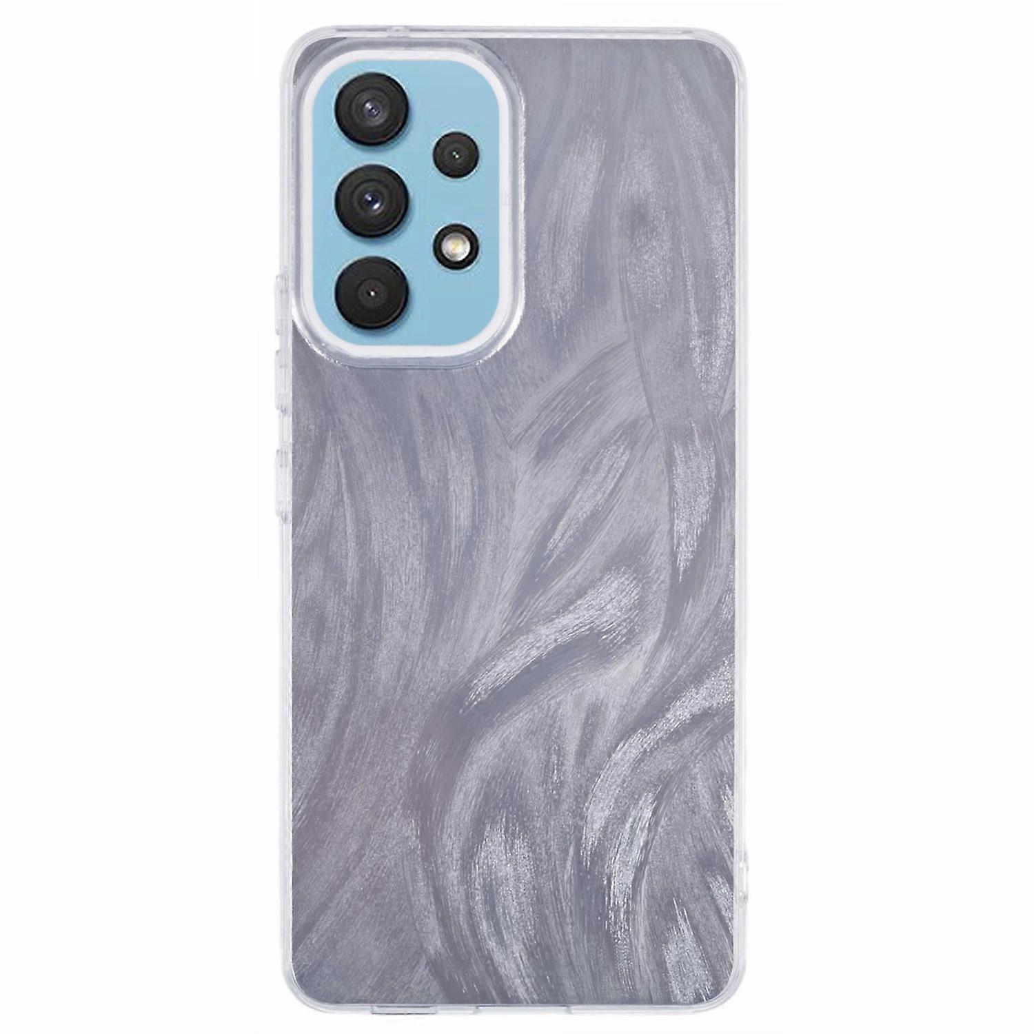 YX Series For Samsung Galaxy A52 5G A52 4G A52s 5G Case IMD Pattern Soft TPU Back Cover - Feather