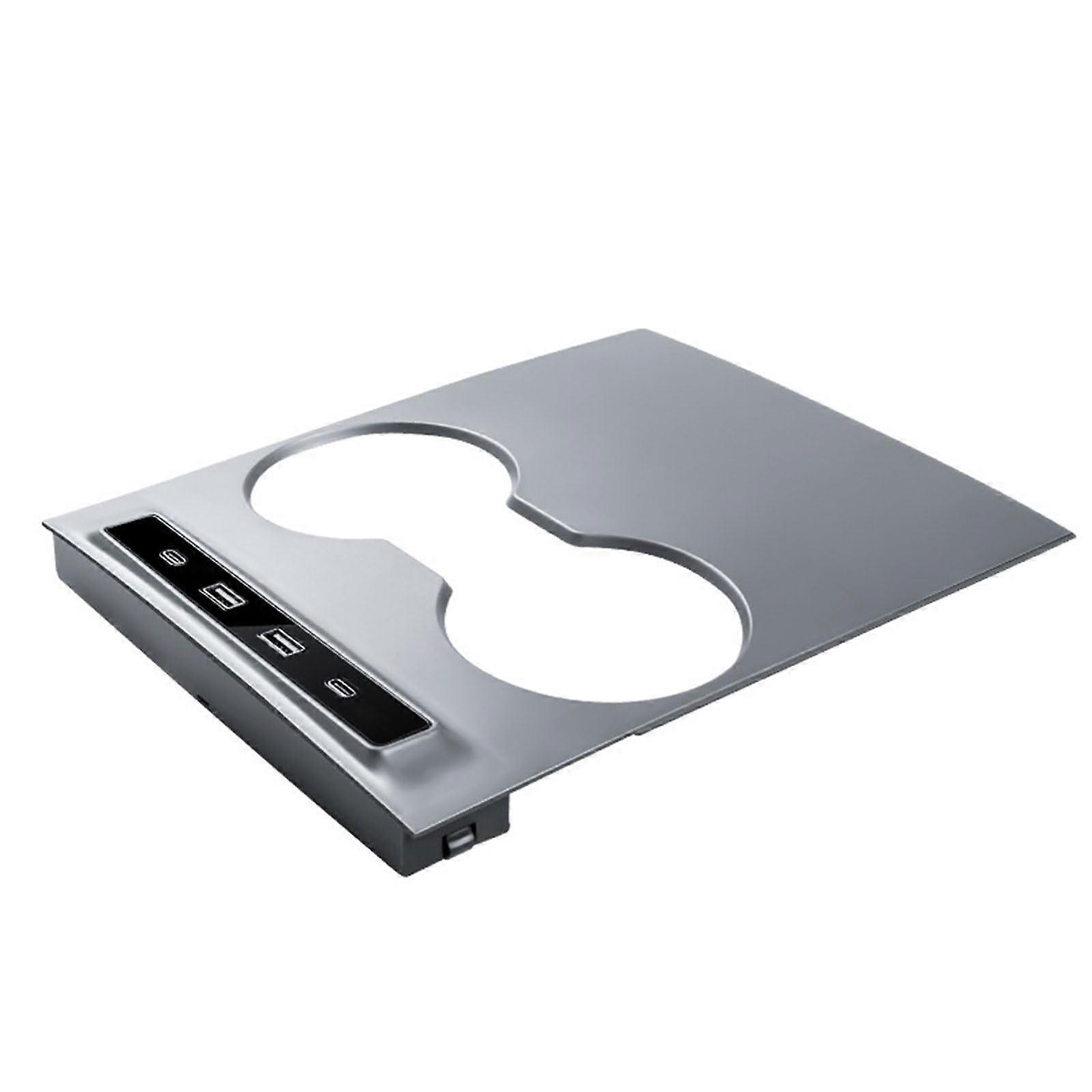 USB Hub Docking Station for Center Console, Smart Sensor Fast Charging Adapter, Compatible with Y Stehschisch Models