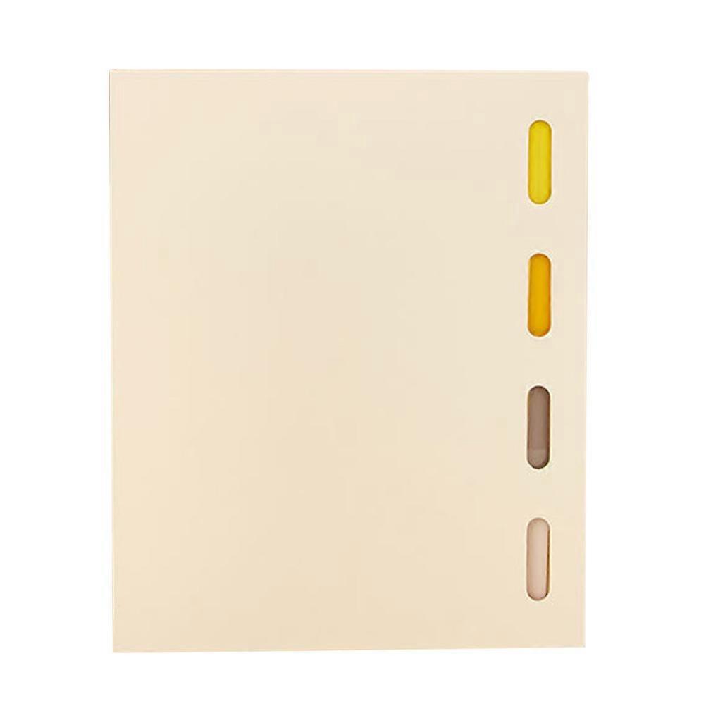 Refillable Loose Leaf Notebook Cover 1 Set Beige Color Detachable Pages Ideal For Travel Daily Use