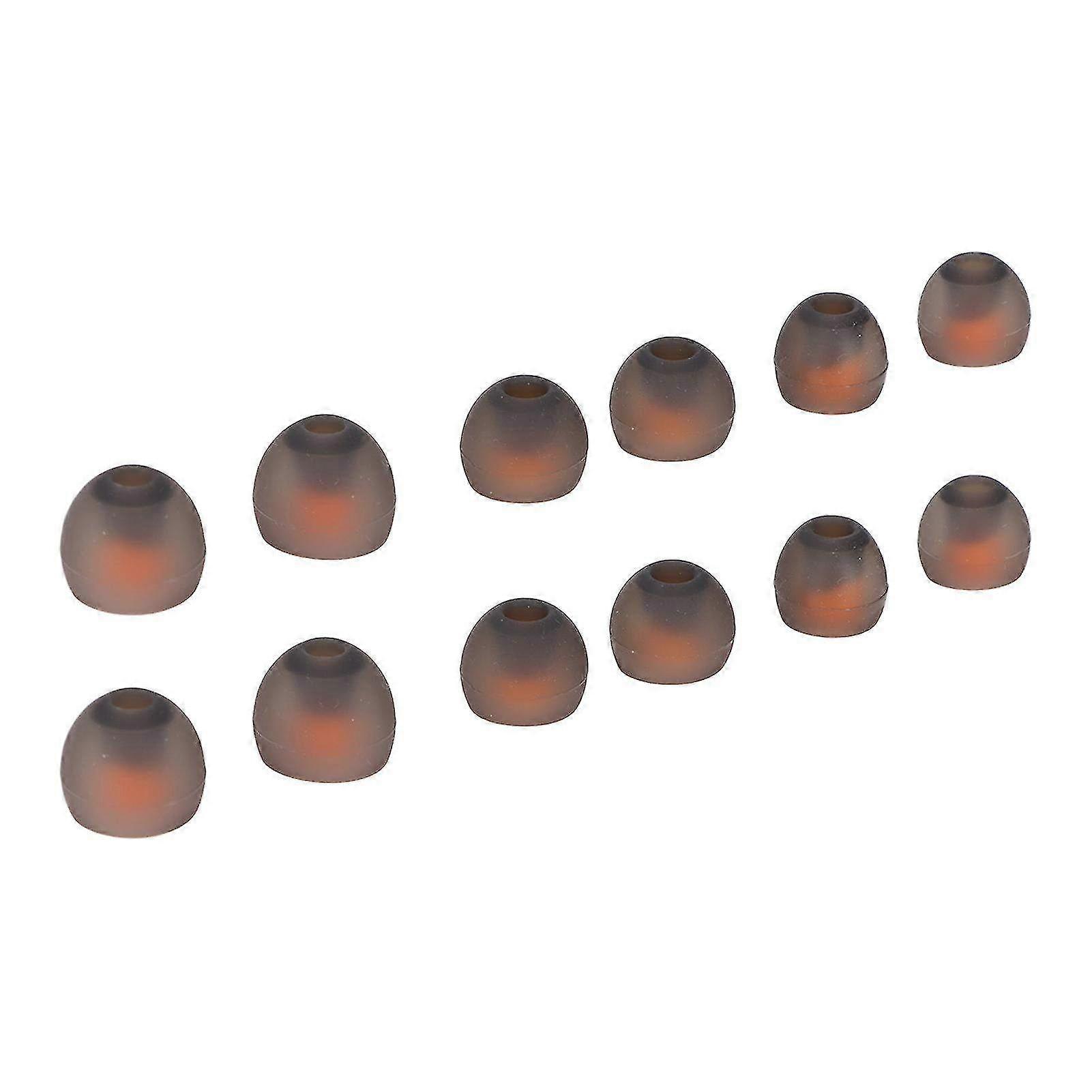 12 Replacement Noise-Canceling Earphone Tips - Comfortable Silicone Earbuds Compatible with Most Headphone Models