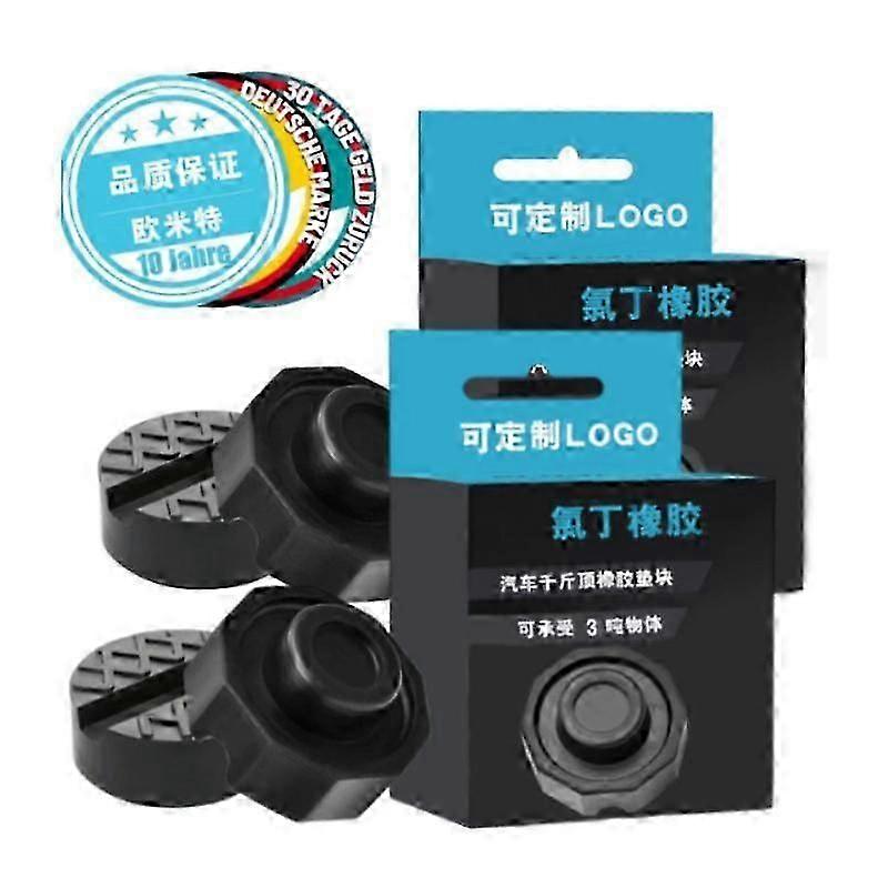 2x Car Jacks Hydraulic Lift Rubber Wheel Dolly Anti-slip Rail Adapter Support Block For Bridge Mechanic's Workshop Tools Kit Pads