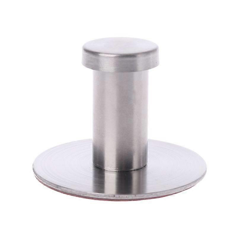 Stainless Steel Round No Drilling Self Adhesive Wall Mount Towel Clothes Hook Stickers Robe Coat Hanger Bathroom 4cm/5cm