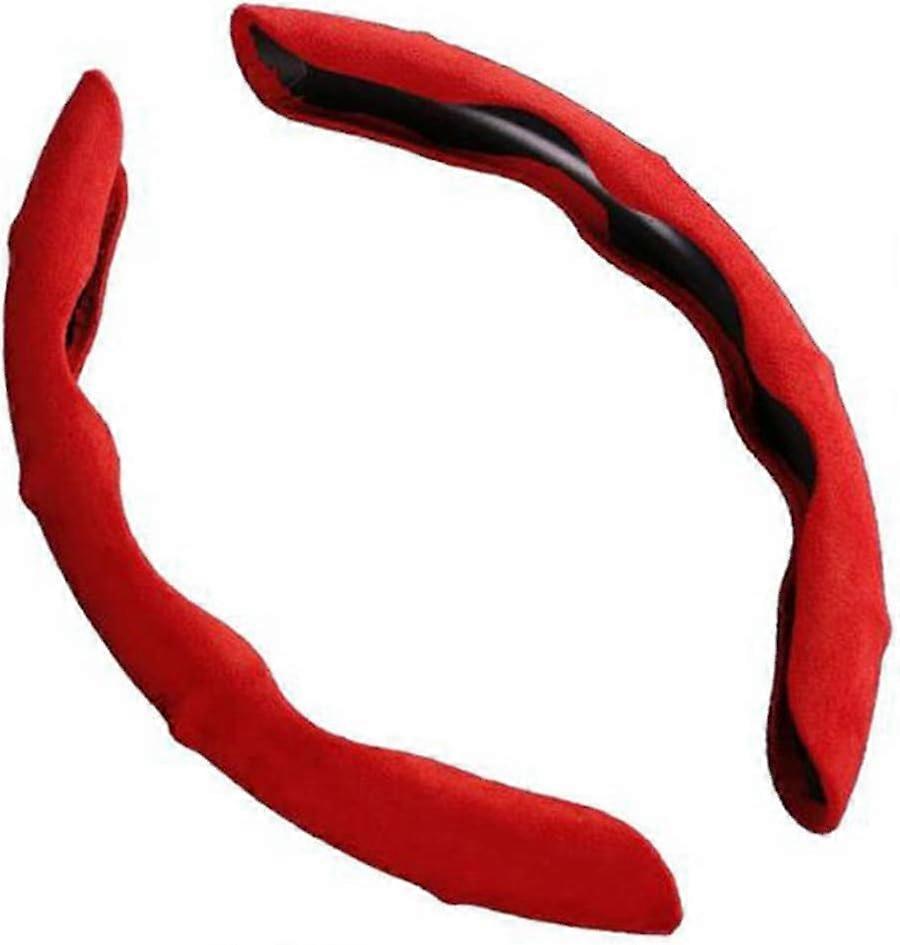 Auto steering wheel cover for ID.3 / ID.4 / ID.6 Pure Pro, nonslip durable car accessory in red