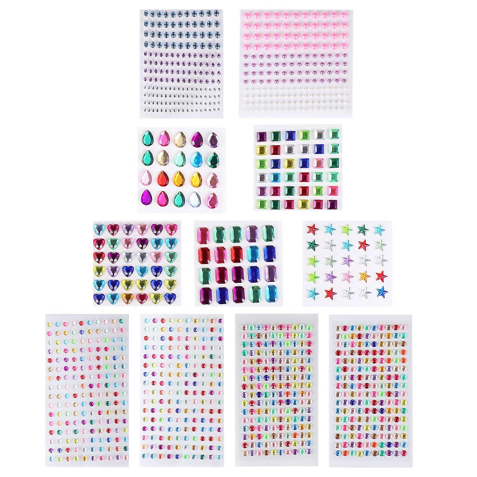 Crystal Adhesive Gems, Ideal Rhinestones for Crafting and Decoration