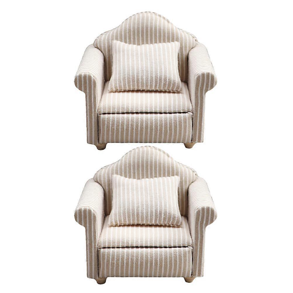 Decorative Miniature Sofa, Dollhouse Couch Accessory Adding Charm to Play Areas and Rooms