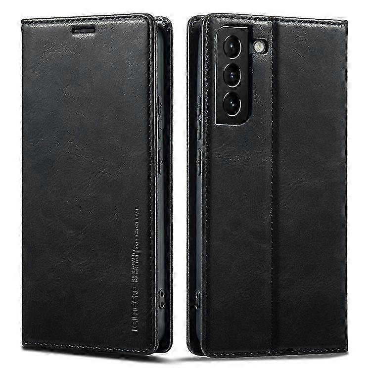 LC.IMEEKE Compatible For Samsung Galaxy S21+ 5G Shockproof PU Leather RFID Phone Case Wallet Stand Auto Closing Magnetic