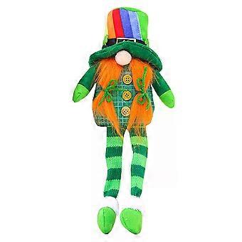 2021 St. Patrick's Day Faceless Doll Gnome Plush Toys St. Patrick's Day Lucky Elf Plushie Clover Green Christmas Decorations