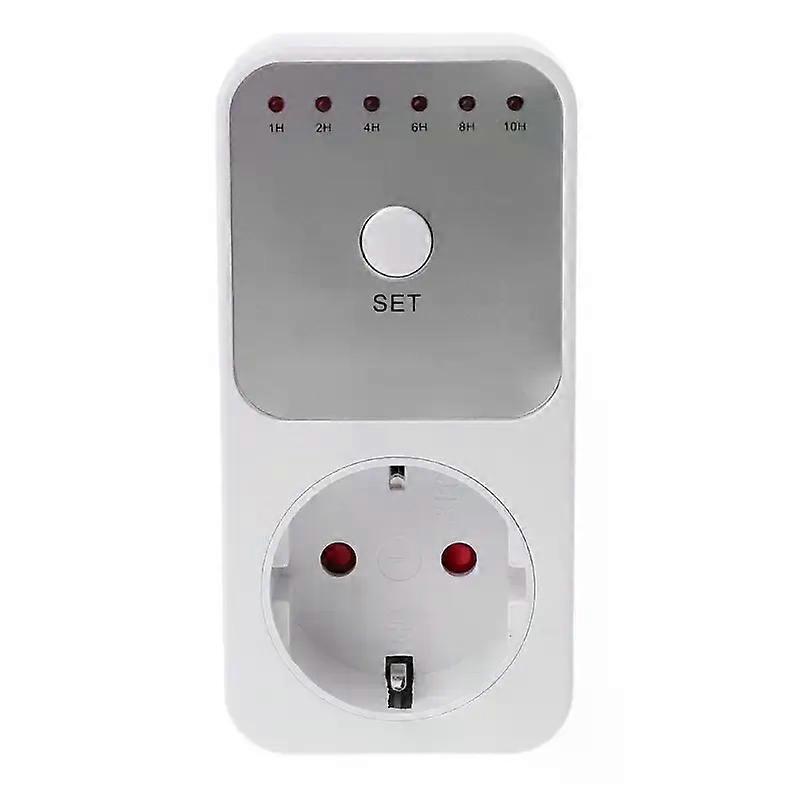 EU Connect Electricity Metering Power Socket 10Hr Timer Timer Socket Countdown Smart Time Setting Switch Timer Socket