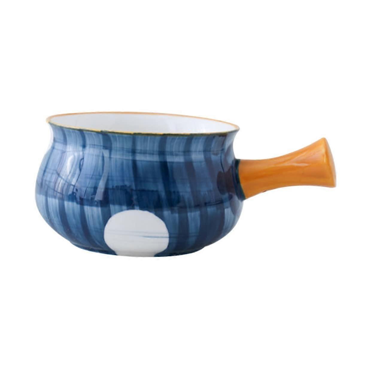 Ceramic Soup Bowl With Delicate Handle Multipurpose Bowl For Rice Noodles Soup Model 1