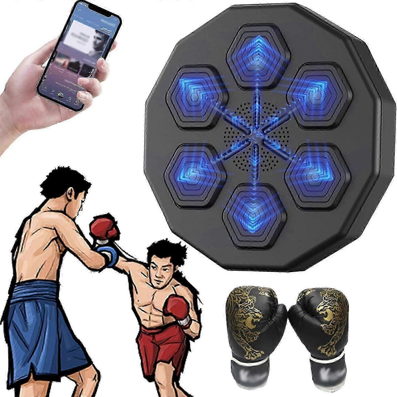 Smart Music Boxing Machine Wall Mounted Electronic Boxing Pad Kids/adults Boxing Workout Machine