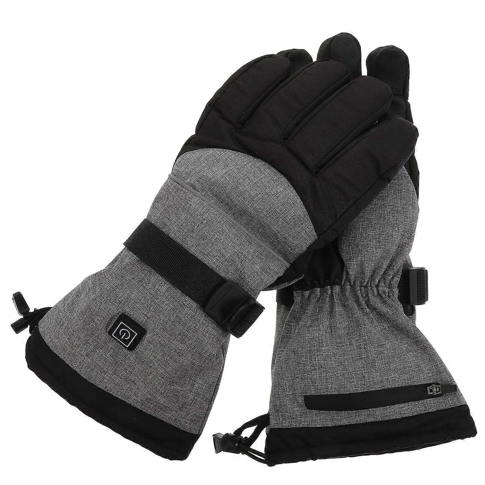 Outdoor Riding Heating Gloves For Men And Women 32x14cm Temperature Adjustment Feature 1 Set