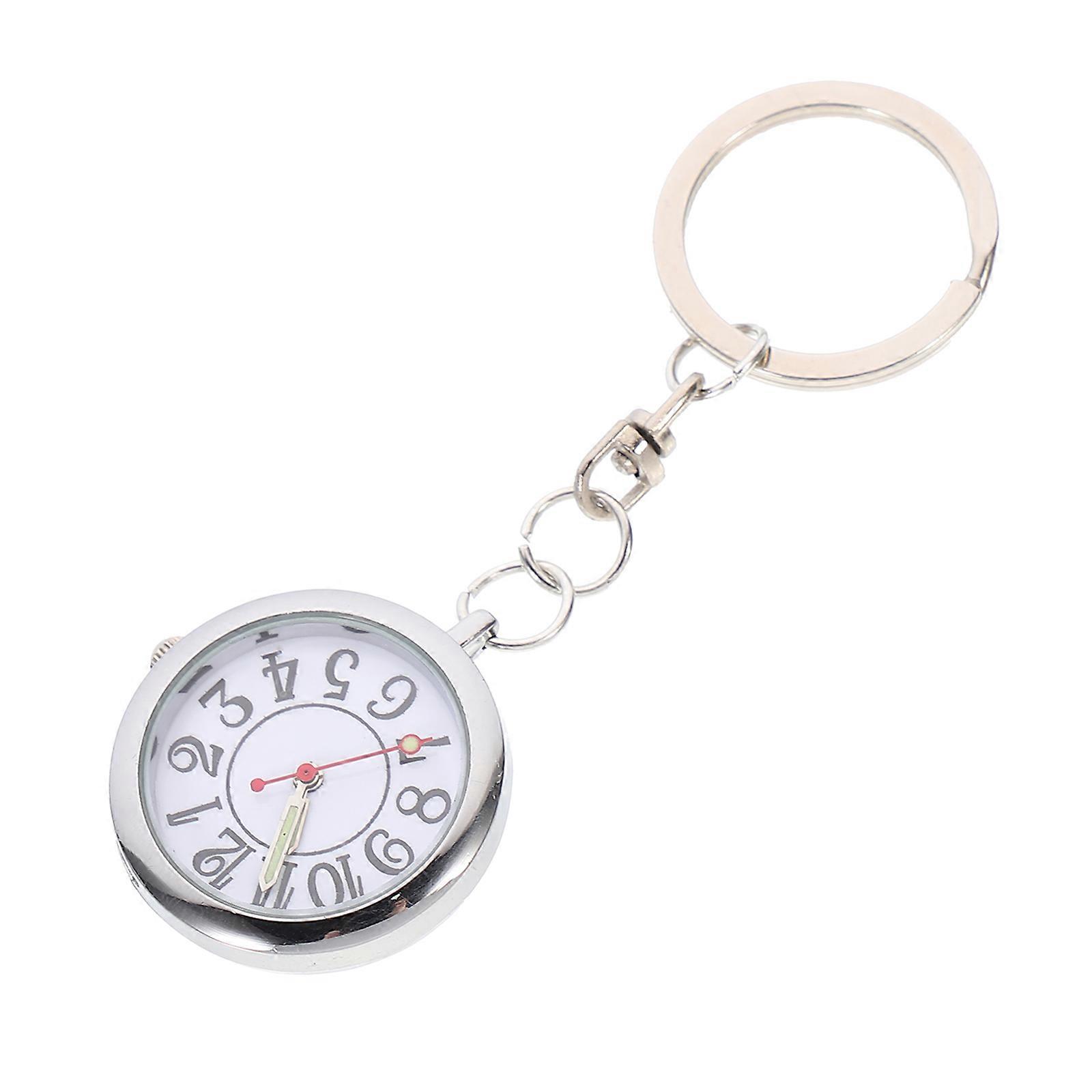 Kids Watch with Precise Time Keeping Modern Design and Big Numbers for Elderly Nurse Silver
