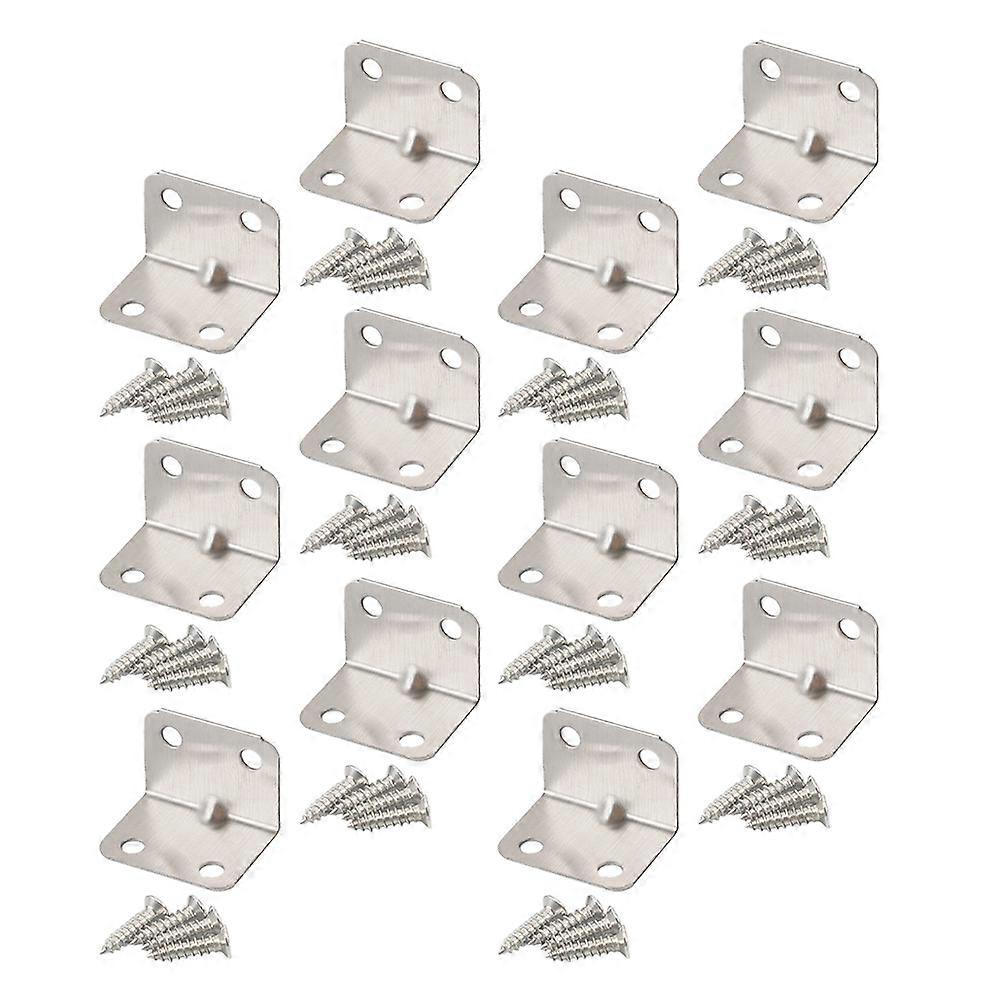 30pcs Shelf Bracket Stainless Steel Corner Brace L Bracket AngleBracket