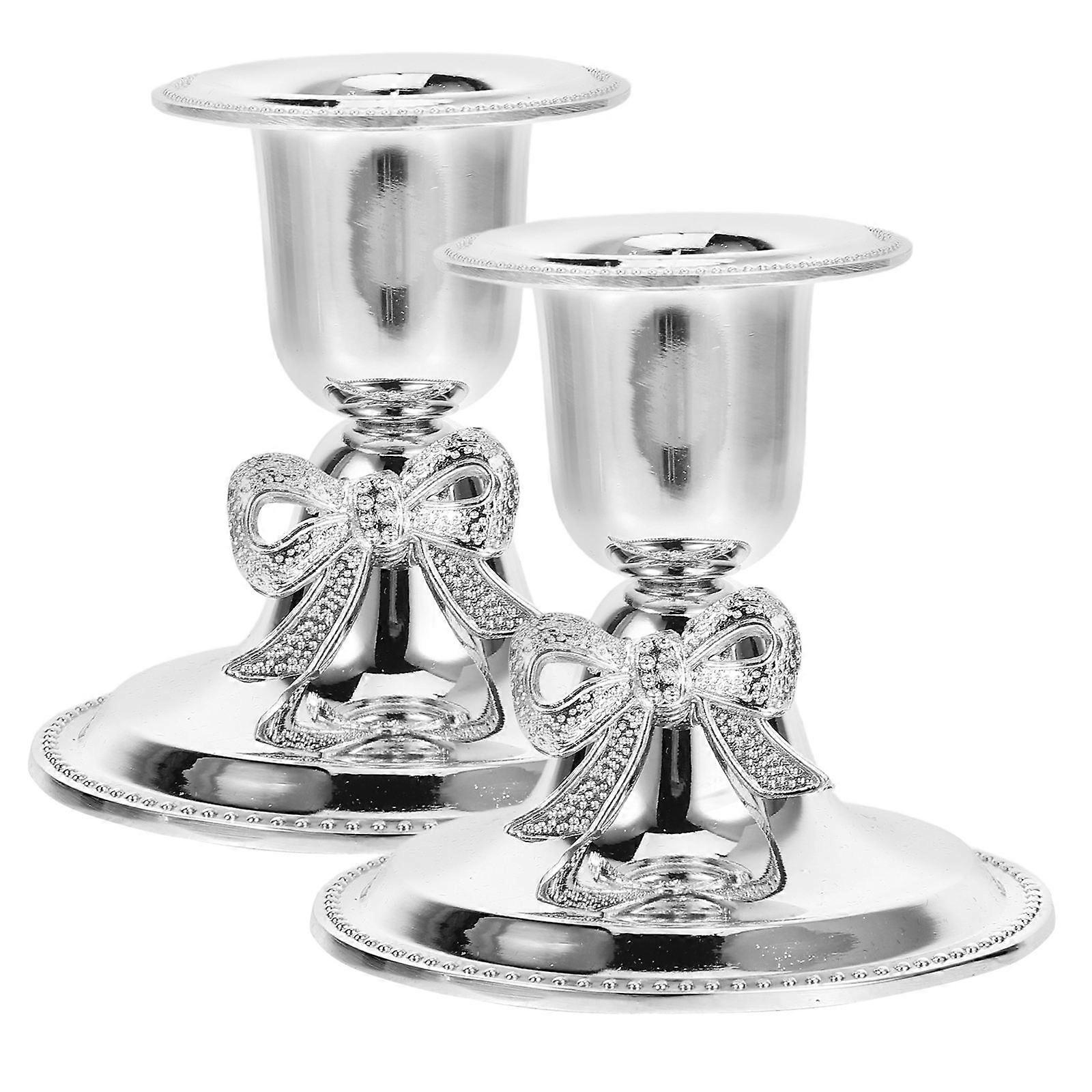 2pcs Wedding Vintage Candle Holder Tabletop Stand